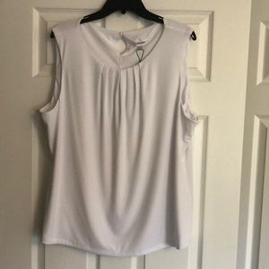 NWT Calvin Klein Pleated Sleeveless Top - 2X